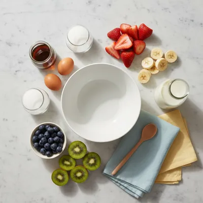Creamy Vanilla Pudding Fruit Salad - cooking process