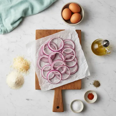 Crispy Keto Onion Rings – No Breadcrumbs, No Frying - cooking process