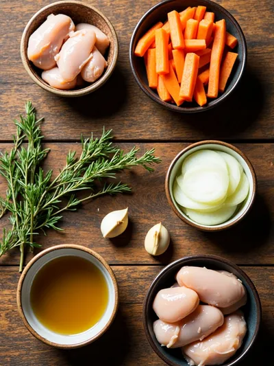 Crock Pot Angel Chicken - ingredients preparation