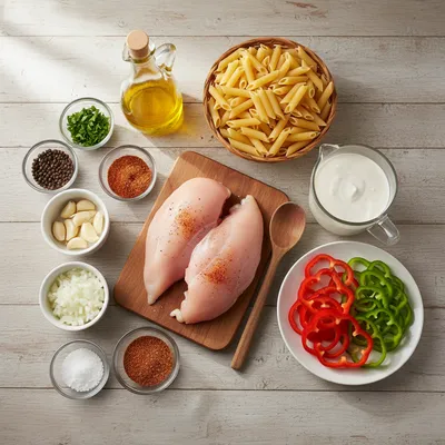 Crock Pot Cajun Chicken Pasta - cooking process
