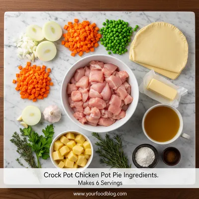 Crock Pot Chicken Pot Pie Recipe - cooking process
