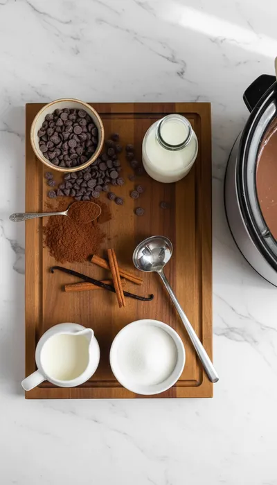 Crock Pot Hot Chocolate Recipe - cooking process