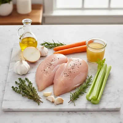 Crockpot Angel Chicken - ingredients preparation