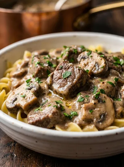 Crockpot Beef Stroganoff