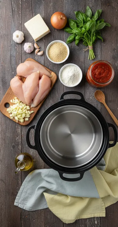Crockpot Chicken Parmesan – Easy Recipe - cooking process
