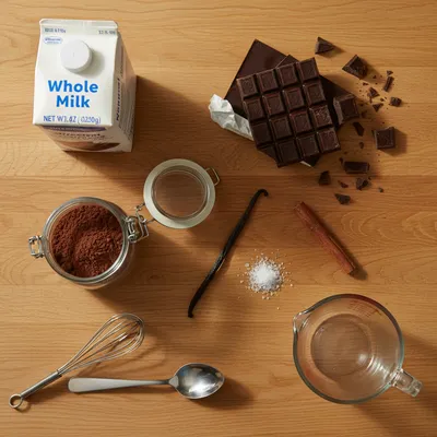 Crockpot Hot Chocolate - cooking process