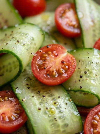 Cucumber and Tomato Salad – Fresh Easy Snack