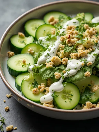 Cucumber Ranch Crack Salad – Cool Creamy Snack