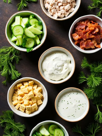 Cucumber Ranch Crack Salad – Cool Creamy Snack - ingredients preparation