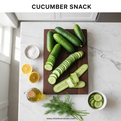 Cucumber Snack – Fresh Easy Snack - cooking process