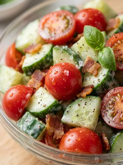 Cucumber Tomato Salad – Fresh Quick Snack