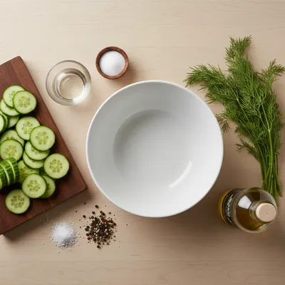 Cucumber Vinegar Salad – Quick & Easy Recipe - cooking process