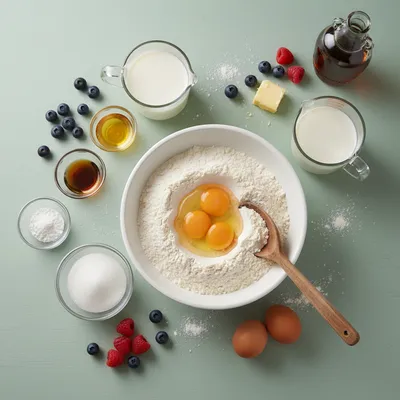 Cyril Lignac Pancakes Recipe - cooking process