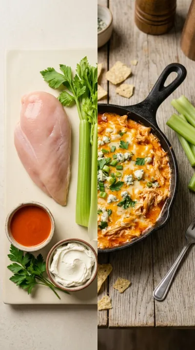 Buffalo Chicken Dip – Easy & Healthy High‑Protein Recipe - ready to serve