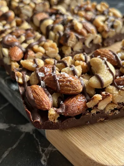 Dark Chocolate Sea Salt Nut Bars