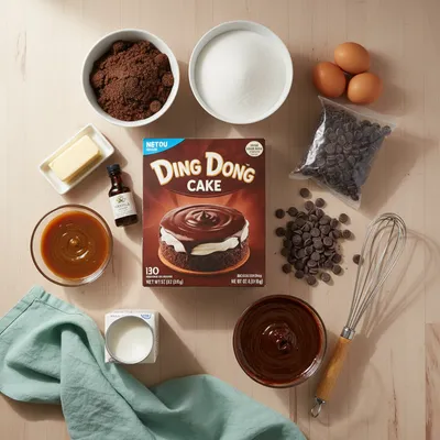 Ding Dong Cake Recipe – Easy Sweet Treat - cooking process