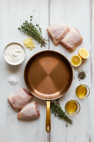 Dreamy Creamy Oven-Baked Chicken Thighs - cooking process