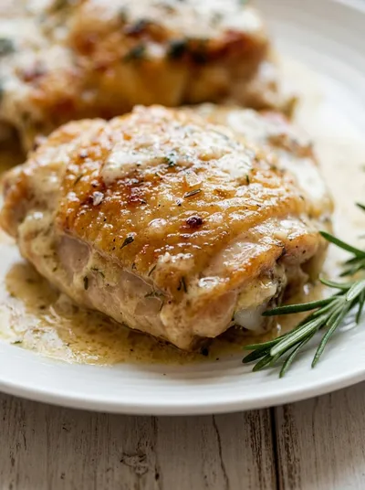 Dreamy Creamy Oven-Baked Chicken Thighs