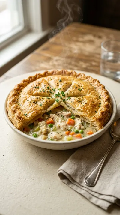 Classic Chicken Pot Pie with Flaky Crust
