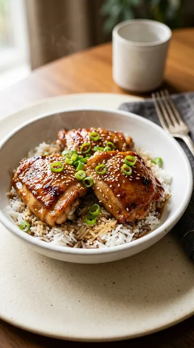 Honey Garlic Chicken Thighs Recipe