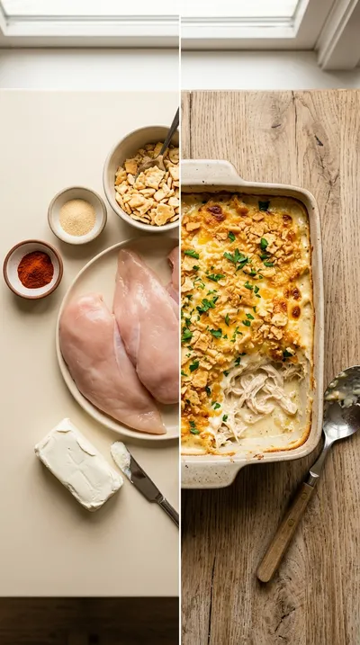 Million Dollar Chicken Casserole - ready to serve