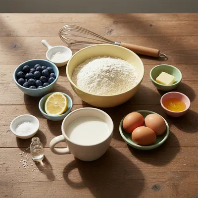 Early Sunrise Pancakes - cooking process