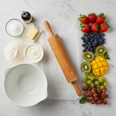 Easy Fruit Pizza Cookies - cooking process