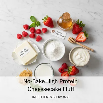 Easy No-Bake High Protein Cheesecake Fluff - cooking process