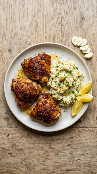 Best Baked Chicken Thighs - ingredients preparation