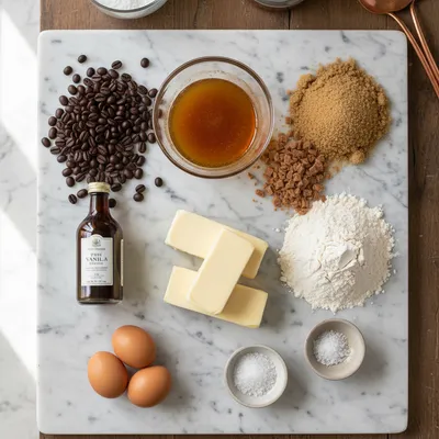 Espresso Brown Butter Toffee Cookies - cooking process