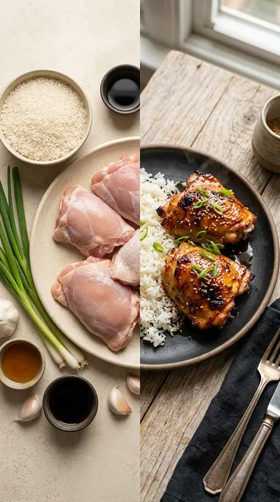 Honey Garlic Chicken Thighs Recipe - ready to serve