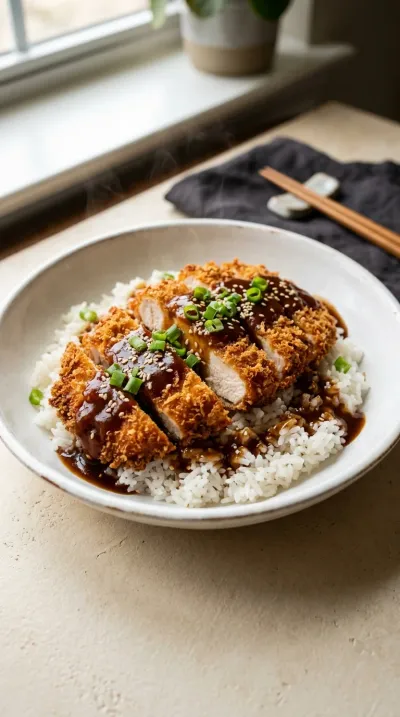 Crispy Chicken Katsu with Tonkatsu Sauce