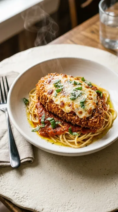 Crispy Chicken Parmesan – Restaurant Style