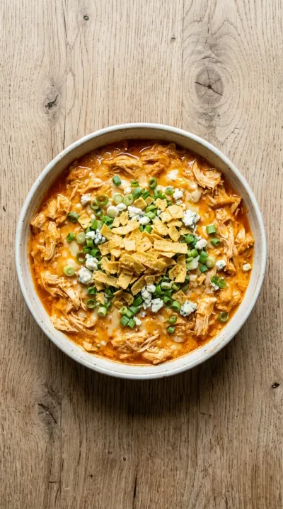 Buffalo Chicken Dip - Easy Appetizer Recipe - cooking process