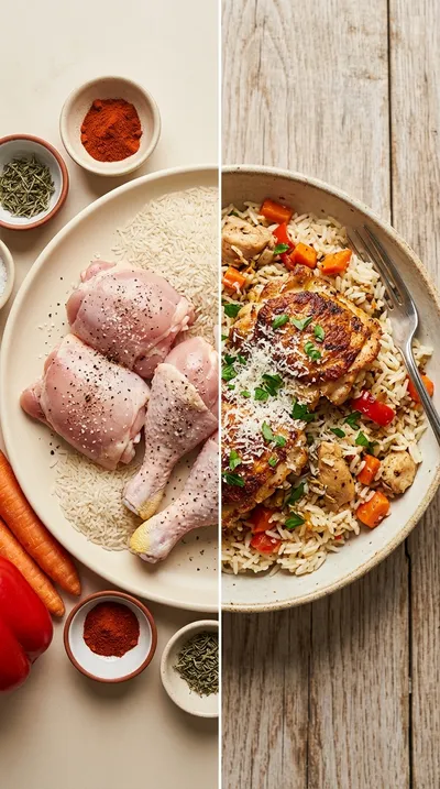 One-Pot Chicken and Rice Recipe - ready to serve