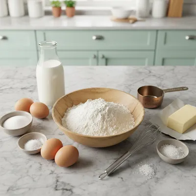 Fluffiest Pancakes – Ready in 5 Minutes - ingredients preparation