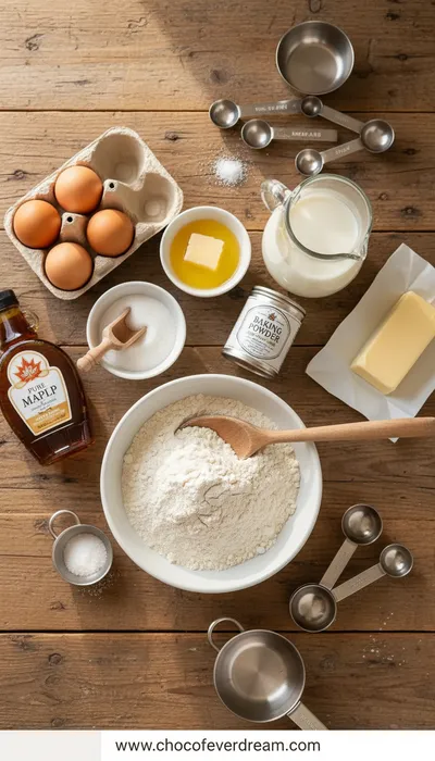 Fluffy American Pancakes - Perfect Breakfast - cooking process