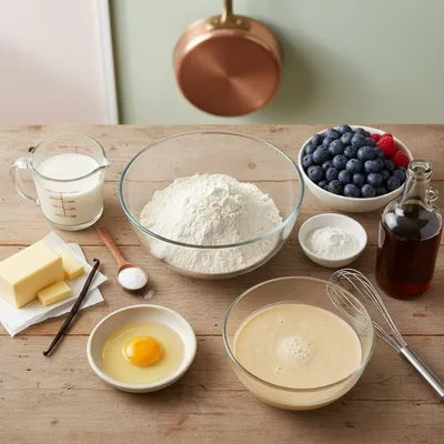 Fluffy Pancakes Recipe - cooking process