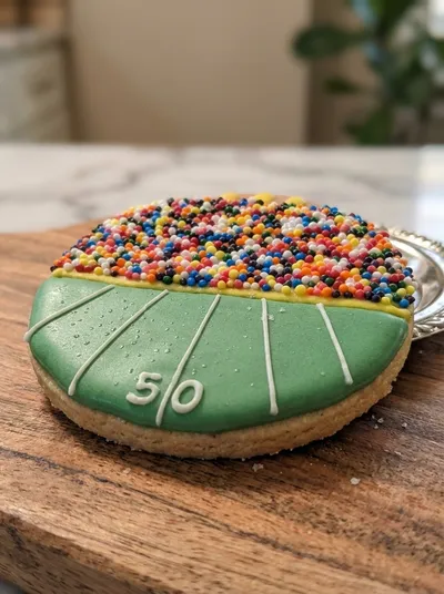 Football Stadium Sugar Cookies – Easy Super Bowl Dessert
