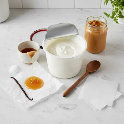 Frozen Greek Yogurt Peanut Butter Bites - cooking process