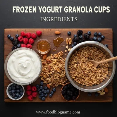 Frozen Yogurt Granola Cups – Easy Sweet Treat - cooking process