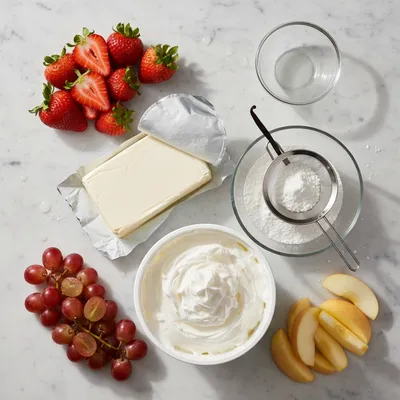 Fruit Dip – Easy Sweet Snack Recipe - cooking process