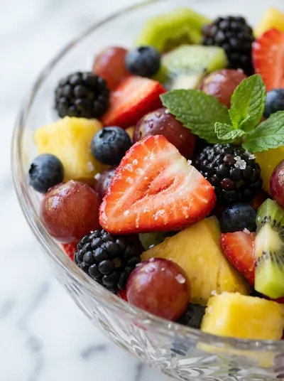 Fruit Salad With Honey Lime Dressing