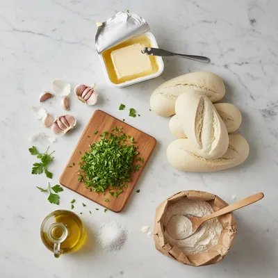 Garlic Bread Rolls – Easy Snack for Busy Parents - cooking process