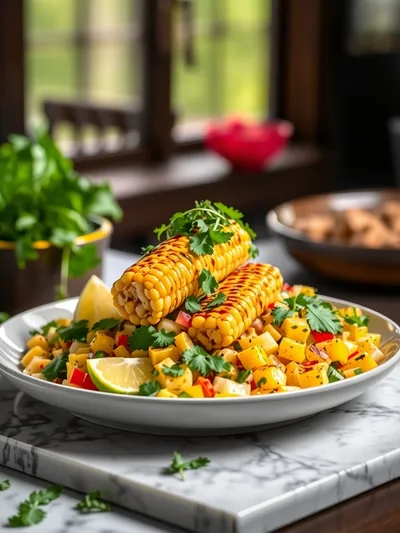 Grilled Corn Salad Recipe - ready to serve