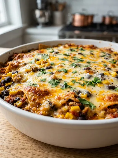 Easy One Pan Ground Chicken Casserole