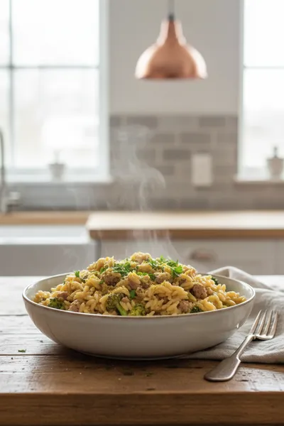 Ground Turkey Orzo – Quick Easy Meal