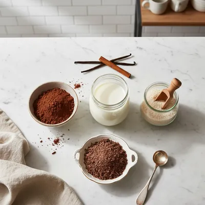 Healthier Hot Chocolate Recipe - cooking process