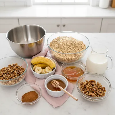 Healthy Banana Oatmeal Muffins – Quick & Easy - cooking process