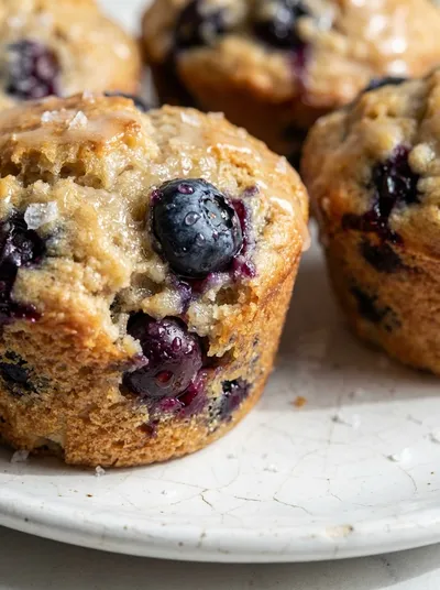 Healthy Greek Yogurt Blueberry Protein Muffins